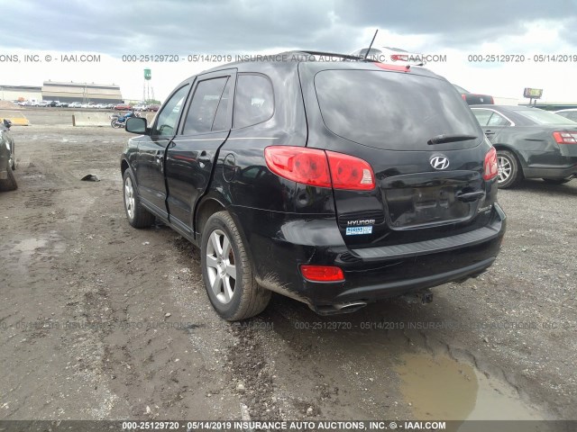 5NMSH73E37H118510 - 2007 HYUNDAI SANTA FE SE/LIMITED BLACK photo 3