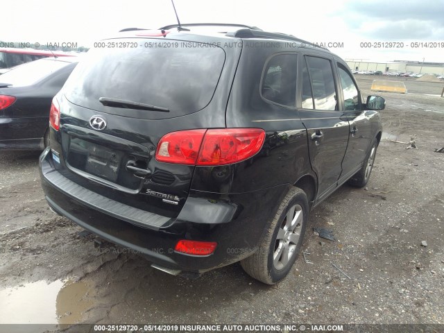 5NMSH73E37H118510 - 2007 HYUNDAI SANTA FE SE/LIMITED BLACK photo 4