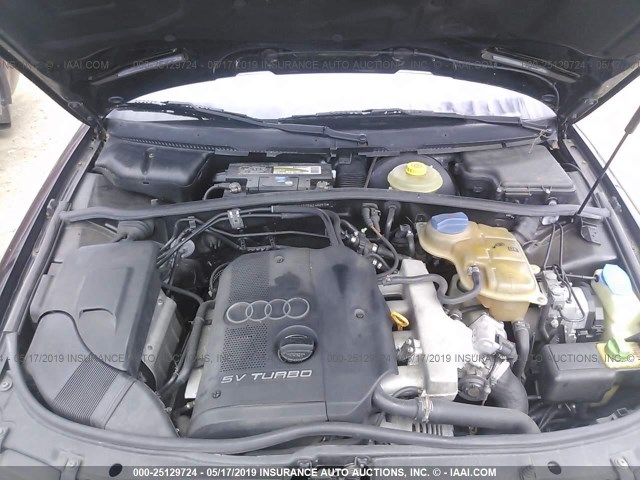 WAUCB28D6WA245055 - 1998 AUDI A4 1.8T QUATTRO BLACK photo 10