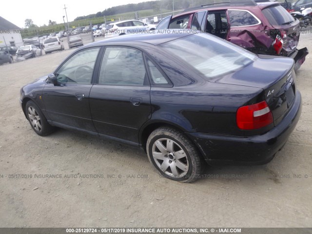 WAUCB28D6WA245055 - 1998 AUDI A4 1.8T QUATTRO BLACK photo 3