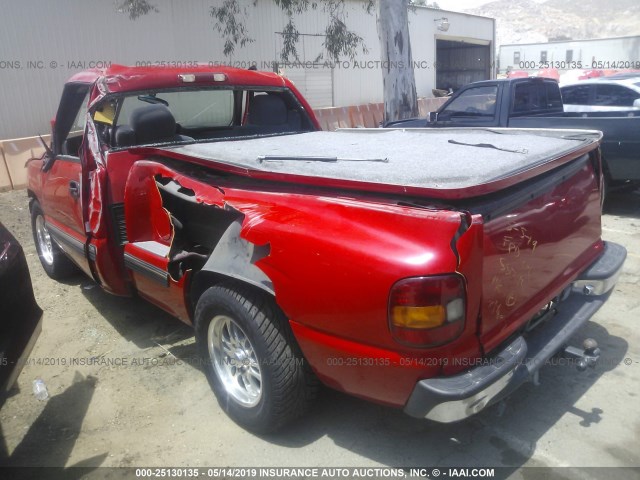 1GCEC14VX1Z243613 - 2001 CHEVROLET SILVERADO C1500 RED photo 3