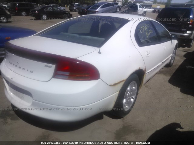 2B3HD46RX4H693666 - 2004 DODGE INTREPID SE WHITE photo 4