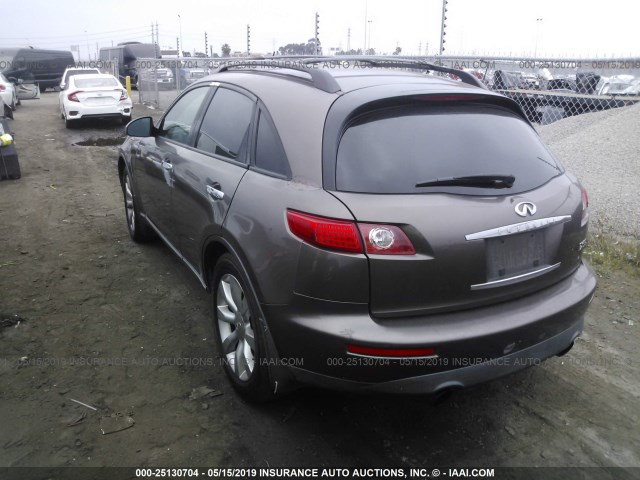 JNRAS08U63X102565 - 2003 INFINITI FX35 BROWN photo 3