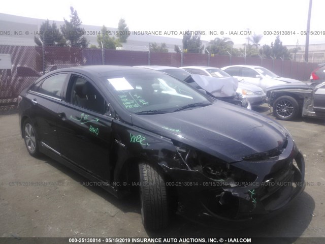 KMHEC4A40CA028705 - 2012 HYUNDAI SONATA HYBRID BLACK photo 1