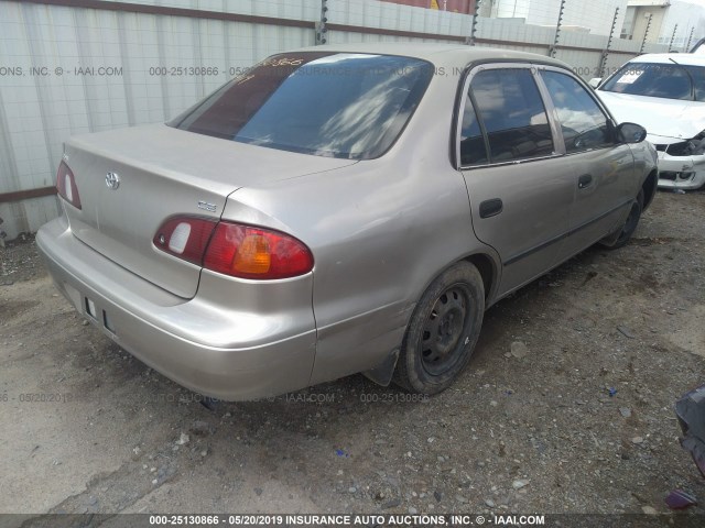 1NXBR12E7XZ258558 - 1999 TOYOTA COROLLA VE/CE/LE Champagne photo 4