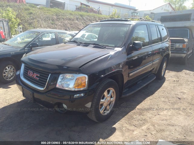 1GKDT13S022323214 - 2002 GMC ENVOY BLACK photo 2