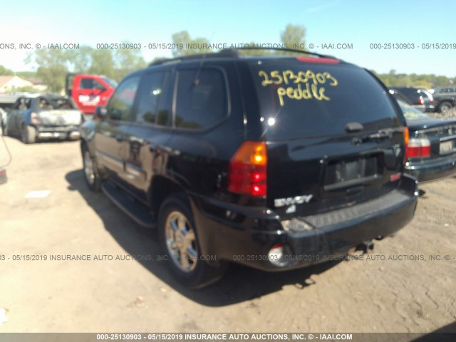 1GKDT13S022323214 - 2002 GMC ENVOY BLACK photo 3