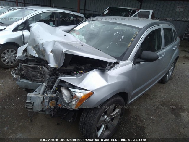 1B3CB4HA6AD613358 - 2010 DODGE CALIBER SXT SILVER photo 2