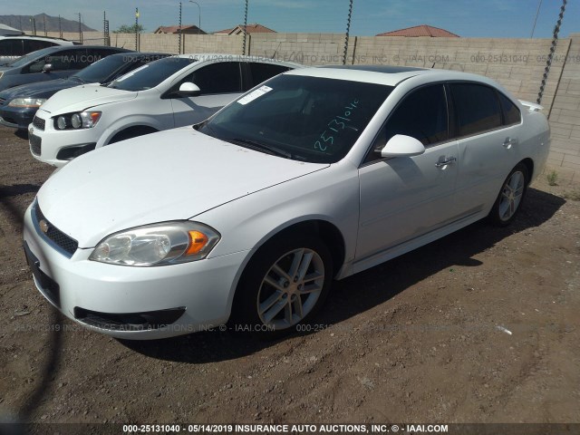 2G1WC5E34E1155205 - 2014 CHEVROLET IMPALA LIMITED LTZ WHITE photo 2