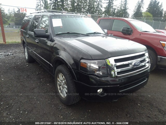 1FMJK2A52EEF40461 - 2014 FORD EXPEDITION EL LIMITED BLACK photo 1