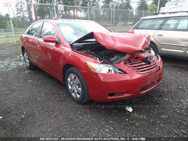 4T1BE46K57U165163 - 2007 TOYOTA CAMRY NEW GENERAT CE/LE/XLE/SE RED photo 1