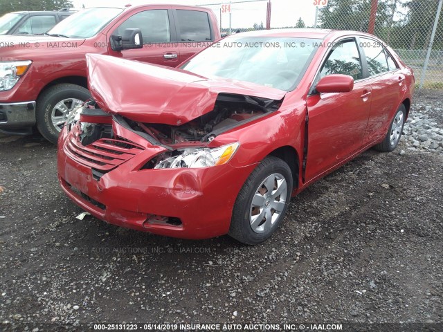 4T1BE46K57U165163 - 2007 TOYOTA CAMRY NEW GENERAT CE/LE/XLE/SE RED photo 2