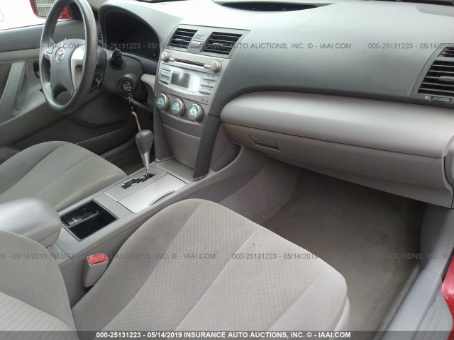 4T1BE46K57U165163 - 2007 TOYOTA CAMRY NEW GENERAT CE/LE/XLE/SE RED photo 5