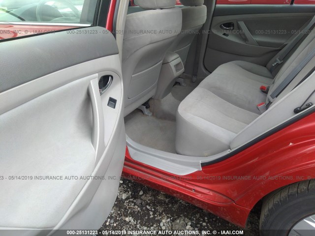 4T1BE46K57U165163 - 2007 TOYOTA CAMRY NEW GENERAT CE/LE/XLE/SE RED photo 8
