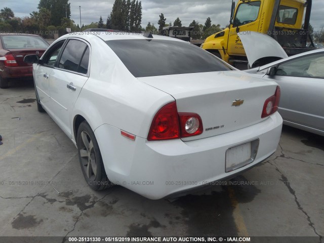 1G1ZC5E05CF139362 - 2012 CHEVROLET MALIBU 1LT 白色 照片 3