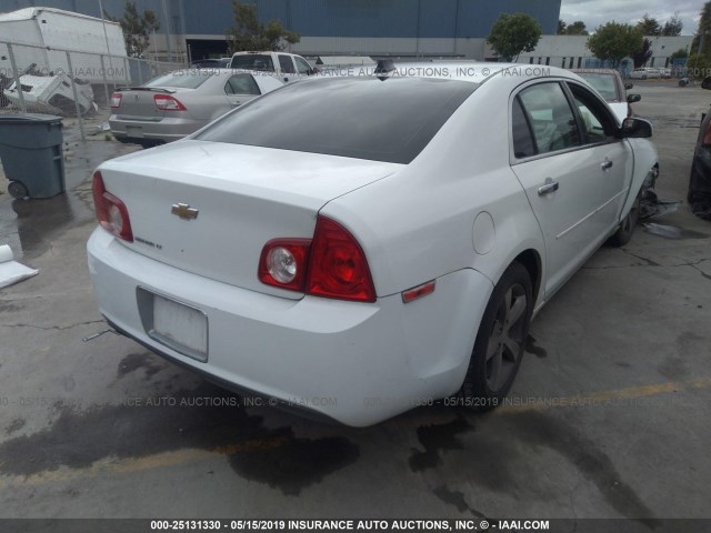 1G1ZC5E05CF139362 - 2012 CHEVROLET MALIBU 1LT 白色 照片 4