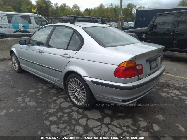 WBAAV33411EE78485 - 2001 BMW 325 I SILVER photo 3