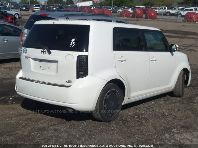 JTLKE50E681006639 - 2008 TOYOTA SCION XB 白色 照片 4