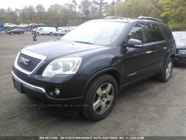 1GKEV33738J261635 - 2008 GMC ACADIA SLT-2 BLACK photo 2