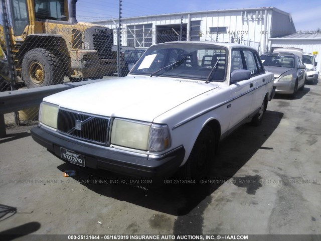 YV1AS8803N1461237 - 1992 VOLVO 240 GL WHITE photo 2