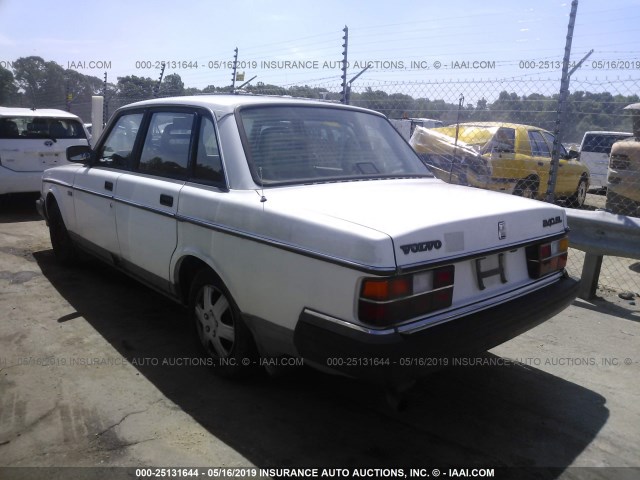 YV1AS8803N1461237 - 1992 VOLVO 240 GL WHITE photo 3