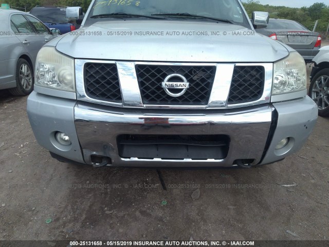 5N1AA08B54N714847 - 2004 NISSAN ARMADA SE/LE SILVER photo 6