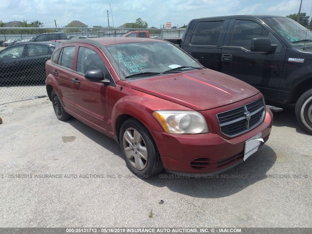 1B3HB48B47D349676 - 2007 DODGE CALIBER SXT RED photo 1