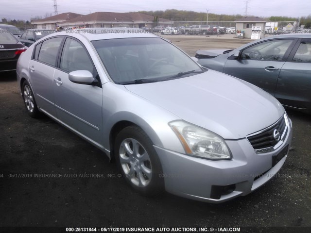 1N4BA41E37C860593 - 2007 NISSAN MAXIMA SE/SL SILVER photo 1