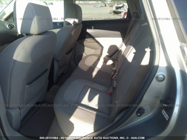 JN8AS58T28W023478 - 2008 NISSAN ROGUE S/SL GOLD photo 8