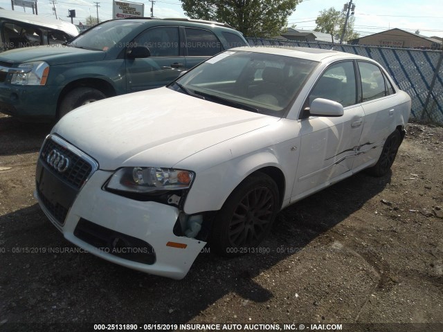 WAUAF78E28A168317 - 2008 AUDI A4 2.0T WHITE photo 6