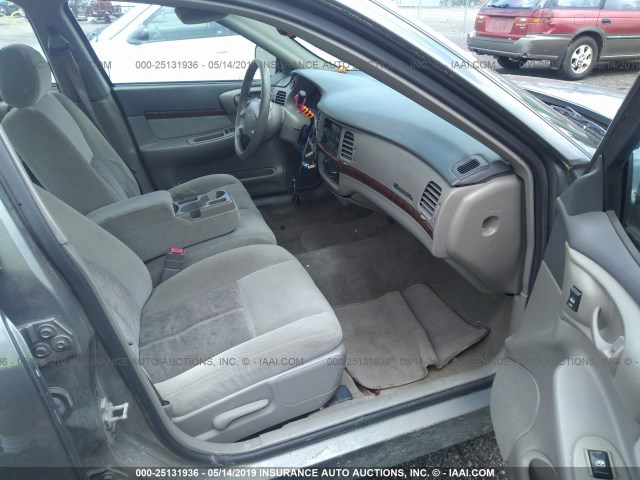 2G1WF52E159102475 - 2005 CHEVROLET IMPALA GRAY photo 5