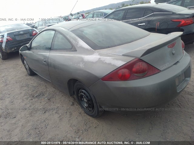 1ZWFT6039X5641717 - 1999 MERCURY COUGAR I4 GRAY photo 3