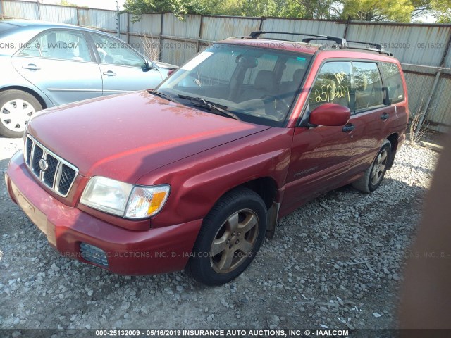 JF1SF65622H714522 - 2002 SUBARU FORESTER S RED photo 2