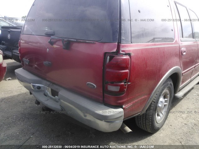 1FMRU17L52LA43442 - 2002 FORD EXPEDITION EDDIE BAUER RED photo 6