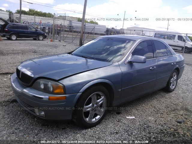 1LNHM86S7YY786404 - 2000 LINCOLN LS BLUE photo 2