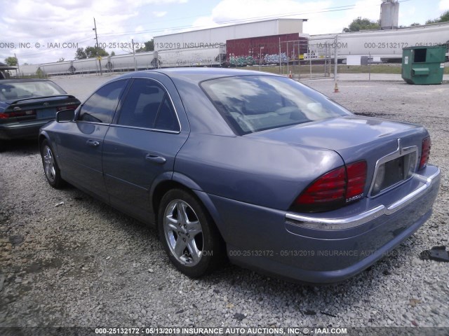 1LNHM86S7YY786404 - 2000 LINCOLN LS BLUE photo 3