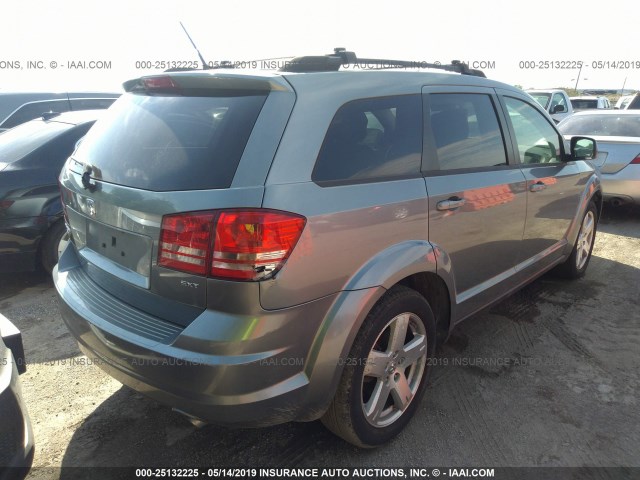 3D4GH57V69T185941 - 2009 DODGE JOURNEY SXT BLUE photo 4