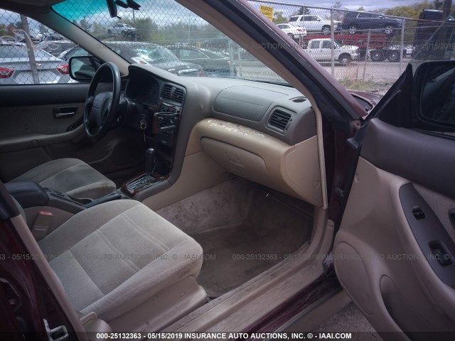 4S3BH665917643771 - 2001 SUBARU LEGACY OUTBACK MAROON photo 5