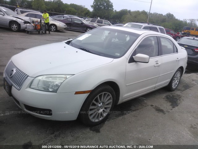 3MEHM08189R621597 - 2009 MERCURY MILAN PREMIER WHITE photo 2