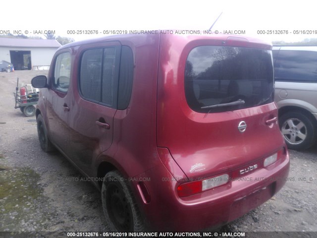 JN8AZ2KR2BT205472 - 2011 NISSAN CUBE S/SL/KROM RED photo 3