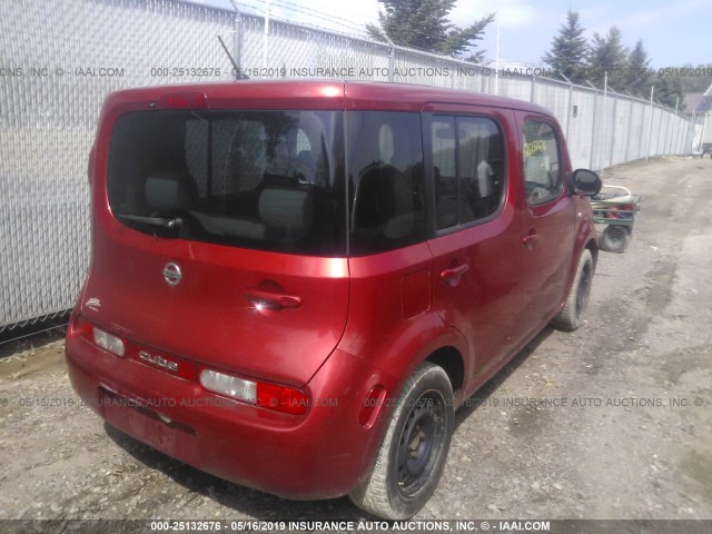 JN8AZ2KR2BT205472 - 2011 NISSAN CUBE S/SL/KROM RED photo 4