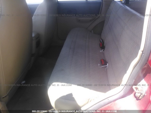 1J4FF68S0XL602384 - 1999 JEEP CHEROKEE SPORT/CLASSIC წითელი ფოტო 8