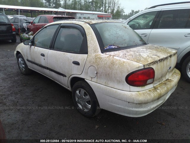 2C1MR5229Y6726765 - 2000 CHEVROLET METRO LSI WHITE photo 3