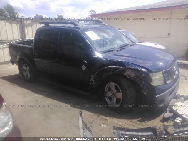 1N6AD07U86C438514 - 2006 NISSAN FRONTIER CREW CAB LE/SE/OFF ROAD BLUE photo 1