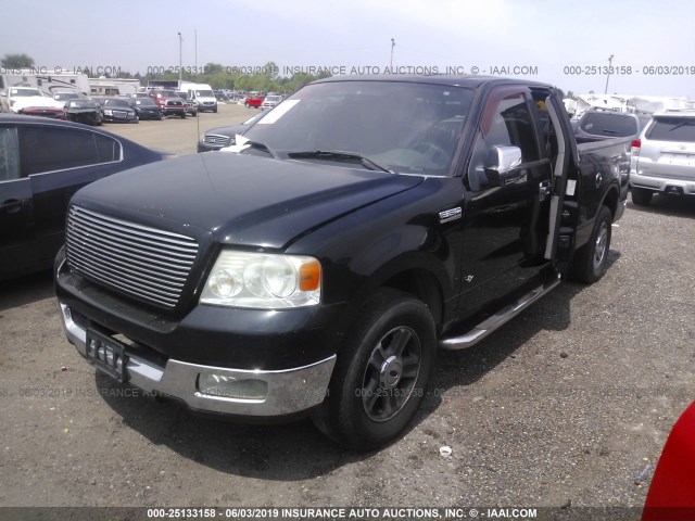 1FTPX12515KC86509 - 2005 FORD F150 BLACK photo 2