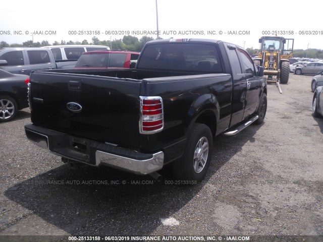 1FTPX12515KC86509 - 2005 FORD F150 BLACK photo 4