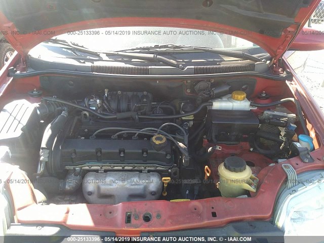 KL1TD66638B218182 - 2008 CHEVROLET AVEO LS RED photo 10