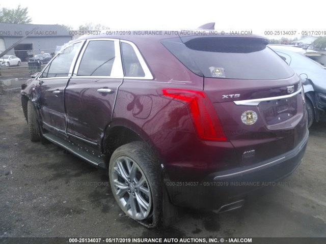 1GYKNDRS3JZ121392 - 2018 CADILLAC XT5 LUXURY RED photo 3