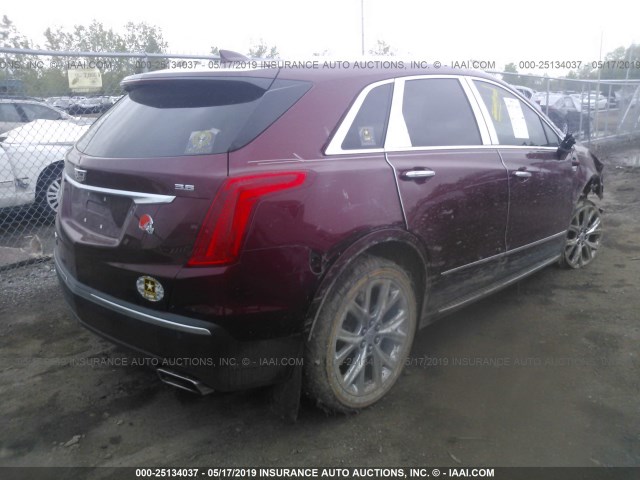 1GYKNDRS3JZ121392 - 2018 CADILLAC XT5 LUXURY RED photo 4