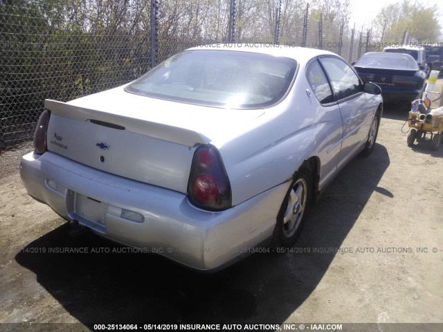 2G1WW15E519219653 - 2001 CHEVROLET MONTE CARLO LS 灰色 照片 4